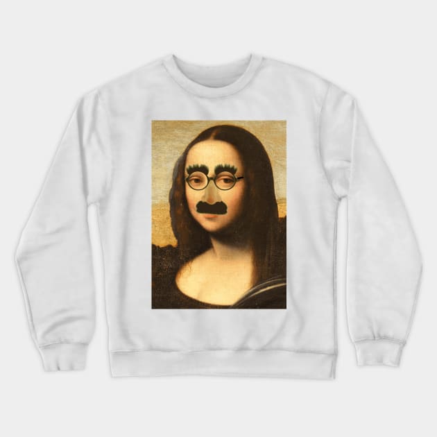 Mona Incognito - Mona Lisa in Disguise Crewneck Sweatshirt by Naves